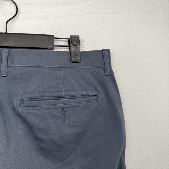 J Crew Pants Men's 38x32 Blue Straight Fit Flex Tech Chino Khaki Pockets NEW - Picture 9 of 11